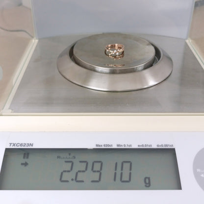 18金 K18PG スタージュエリー ダイヤリング 2.29ｇ 11号  Z2419