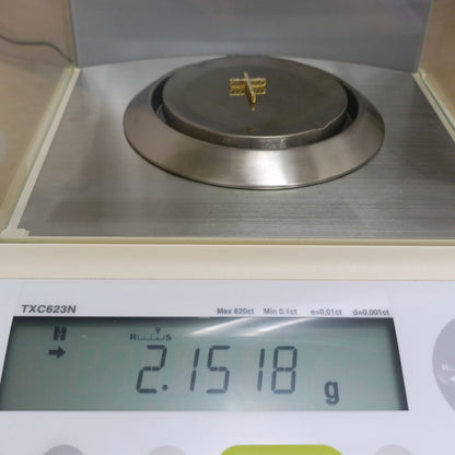 18金 K18 男女兼用 十字架クロス ダイヤ0.3ct ネックレストップ 2.15ｇ Z3035