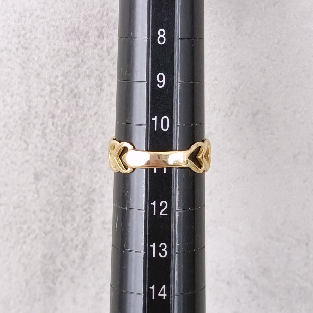 18金 K18 男女兼用 デザインリング 2.35ｇ 11号 Z2416