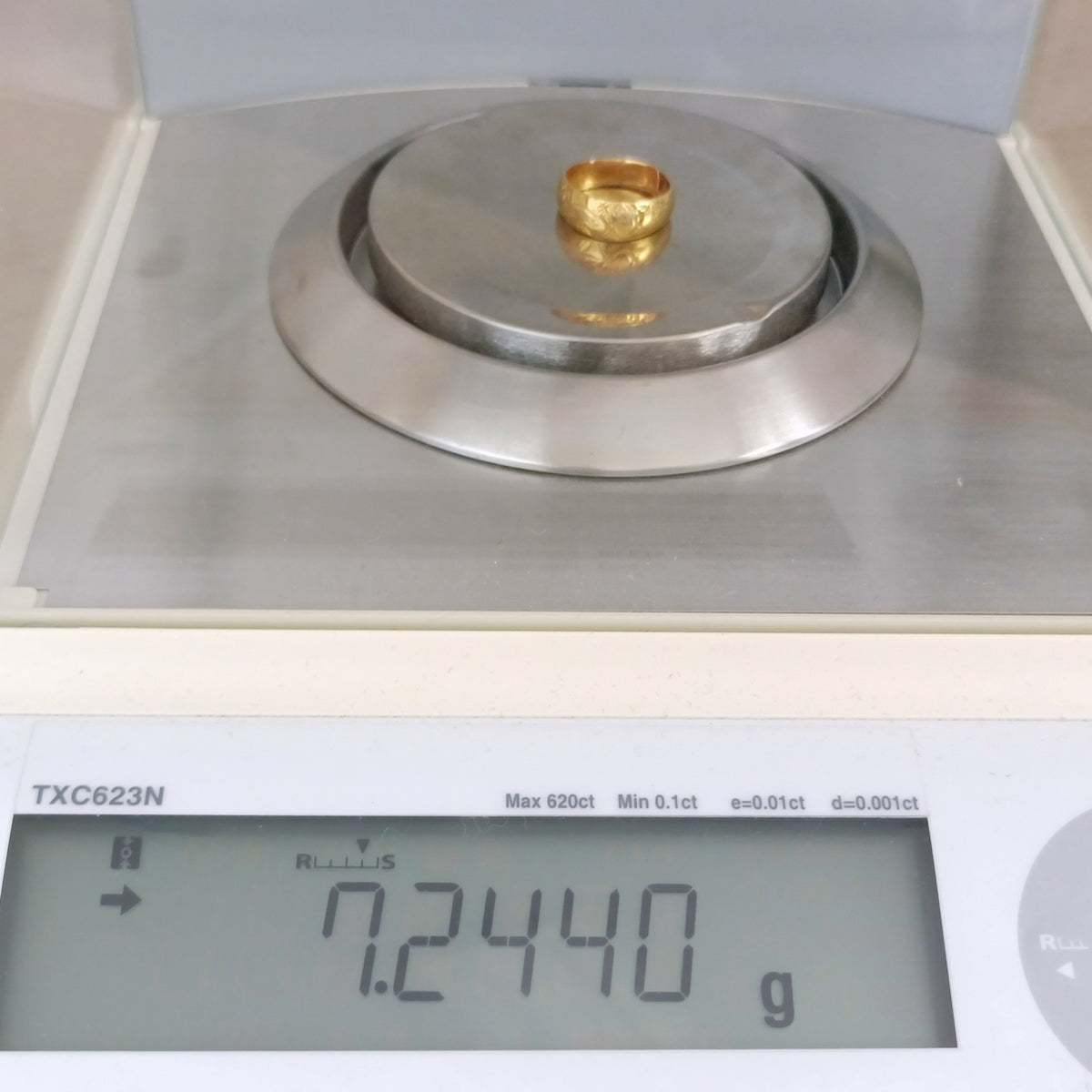 24金 K24 造幣局 純金フリーサイズリング 7.24ｇ
