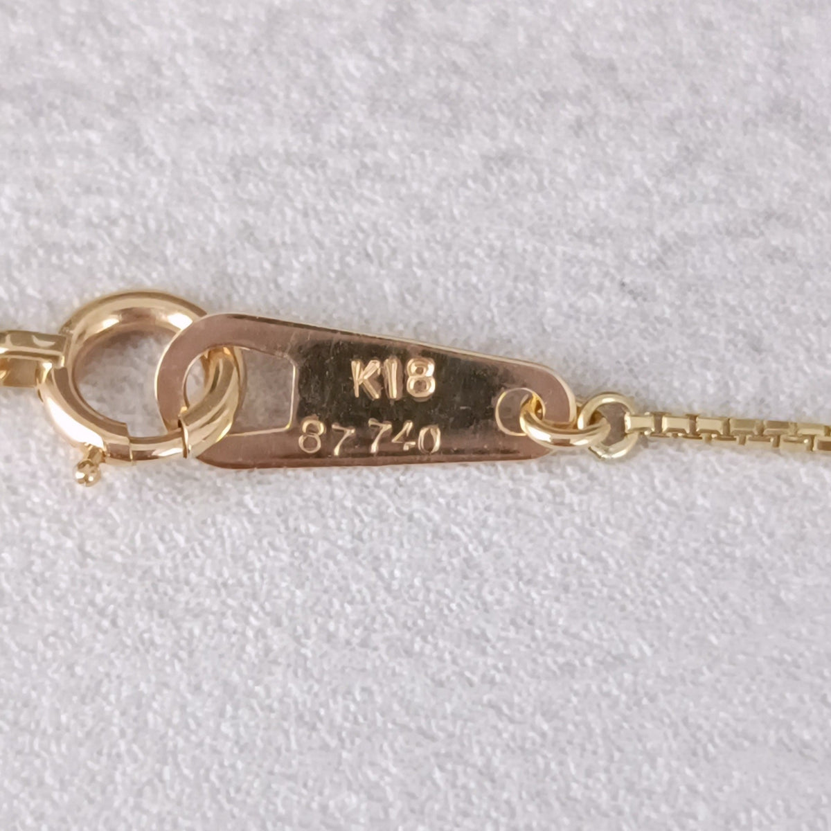 18金 K18 男女兼用 ダイヤ0.24ct ハートネックレス 2.27ｇ 41㎝ Z2061
