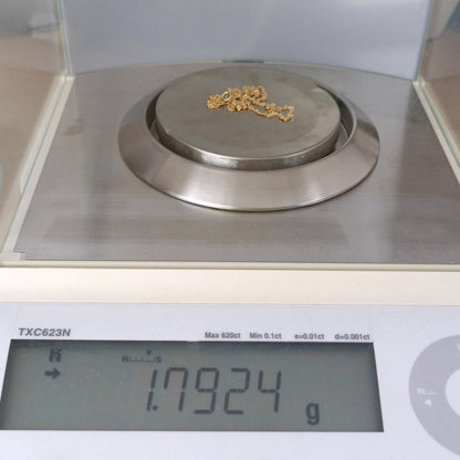 18金 K18 男女兼用 スクリューネックレス 1.79ｇ 40㎝ Z2137