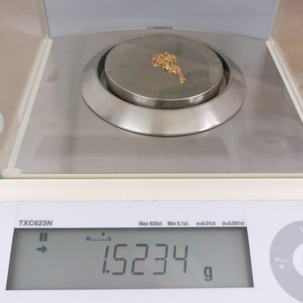 18金 K18  ダイヤ0.1ct アルファベットネックレス 1.52ｇ 39㎝ Z1837