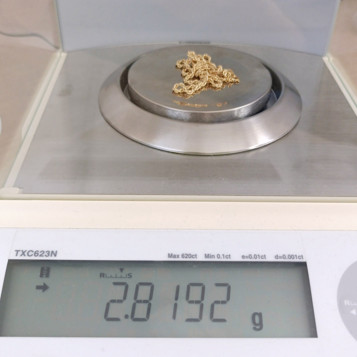 18金 K18 男女兼用 ロープチェーンネックレス 2.81ｇ 50.5㎝ Z2616